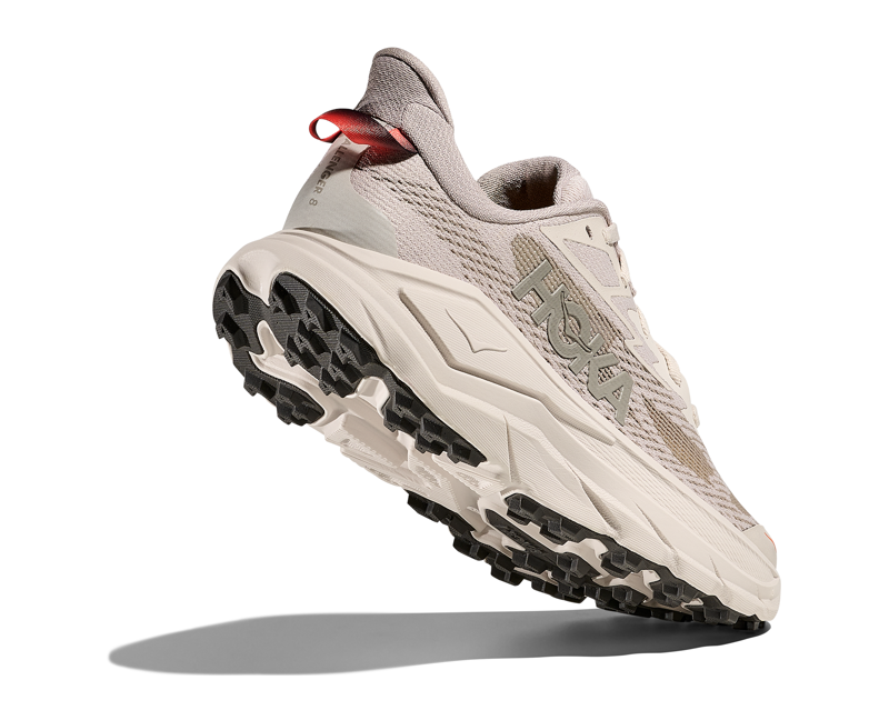 Hoka Challenger 8 Womens in Stucco/Asphalt/Grey-1
