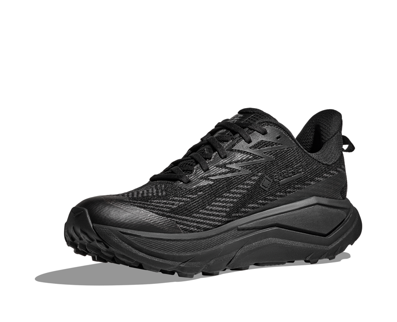 Hoka Challenger 8 Gore-Tex Mens in Black/Carbon Black-4