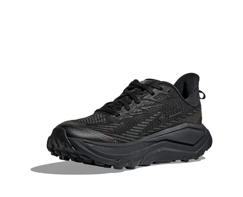 Hoka Challenger 8 Gore-Tex Womens in Black/Carbon Black-4