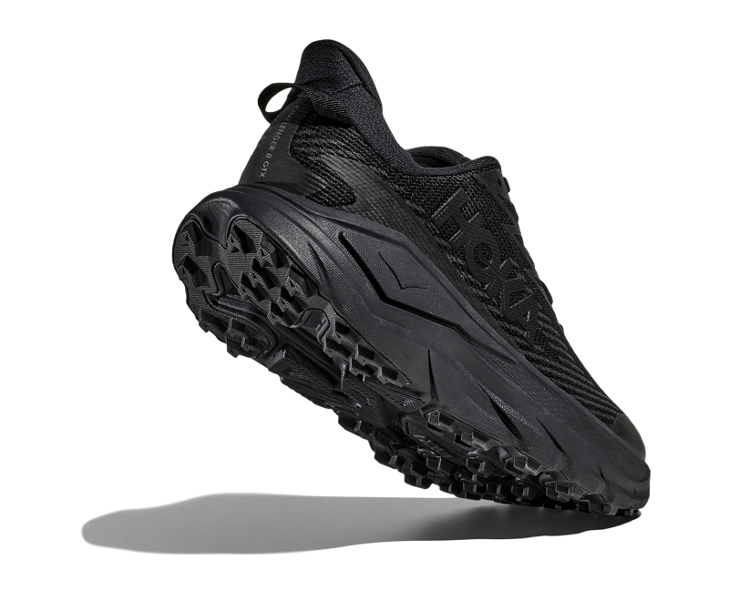Hoka Challenger 8 Gore-Tex Womens in Black/Carbon Black-2