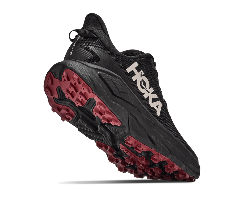 Hoka Challenger 8 Gore-Tex Womens in Smoky Quartz/Alabaster-2