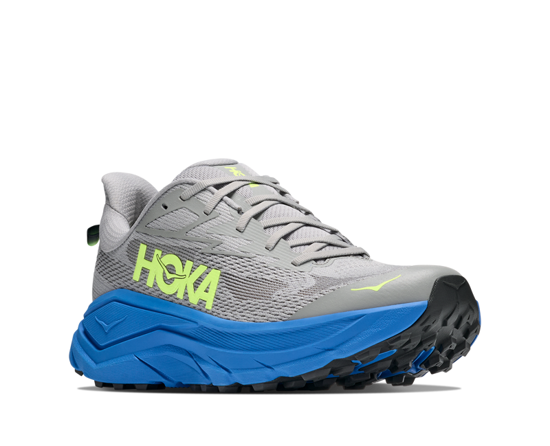 Hoka Challenger 8 Running Shoes Mens in Stardust/Virtual Blue-4