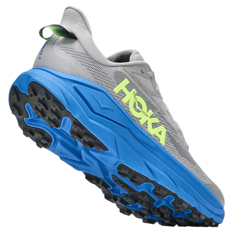 Hoka Challenger 8 Running Shoes Mens in Stardust/Virtual Blue-2