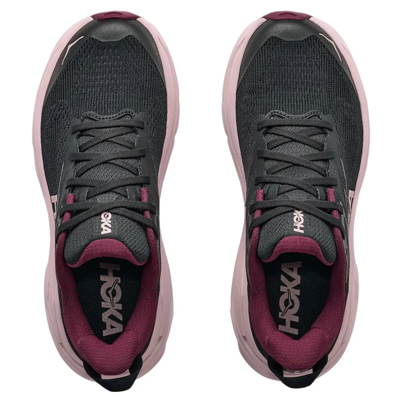 Hoka Challenger 8 Running Shoe Womens in Black/Pink Opal-7