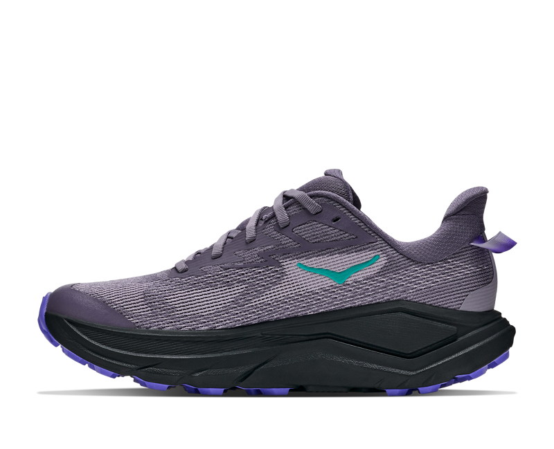 Hoka Challenger 8 Running Shoe Womens in Purple Fog/Black-3