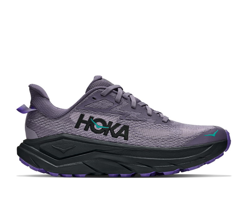 Hoka Challenger 8 Running Shoe Womens in Purple Fog/Black