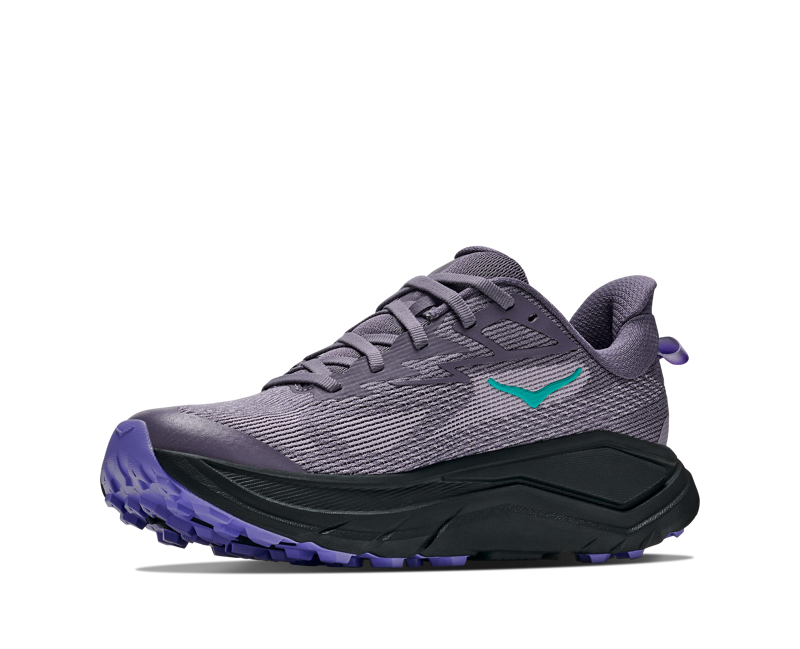 Hoka Challenger 8 Running Shoe Womens in Purple Fog/Black-4