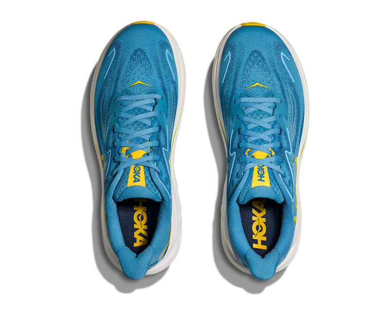 Hoka Clifton 10 Mens in Alpine Blue/Foggy Night-2