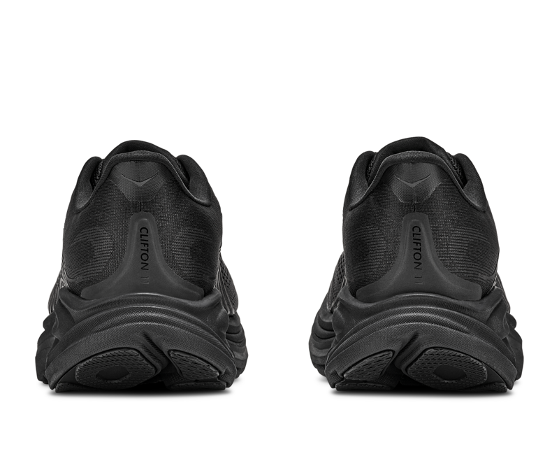Hoka Clifton 11 GoreTex Wide Road Running Shoe Mens in Black/Black-6