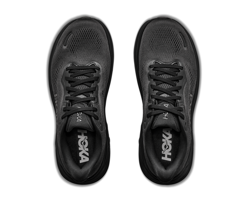 Hoka Clifton 11 GoreTex Wide Road Running Shoe Mens in Black/Black-7