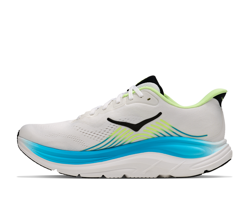 Hoka Clifton 11 Road Running Shoes Mens in Frost/Black-3