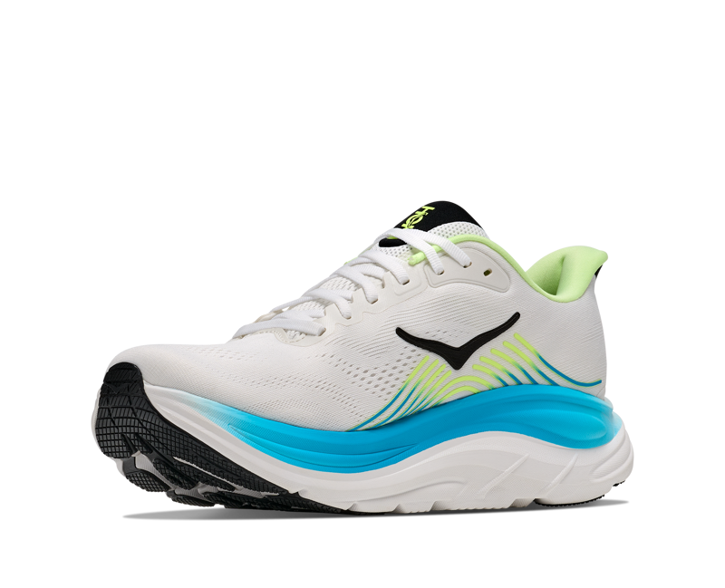 Hoka Clifton 11 Road Running Shoes Mens in Frost/Black-5