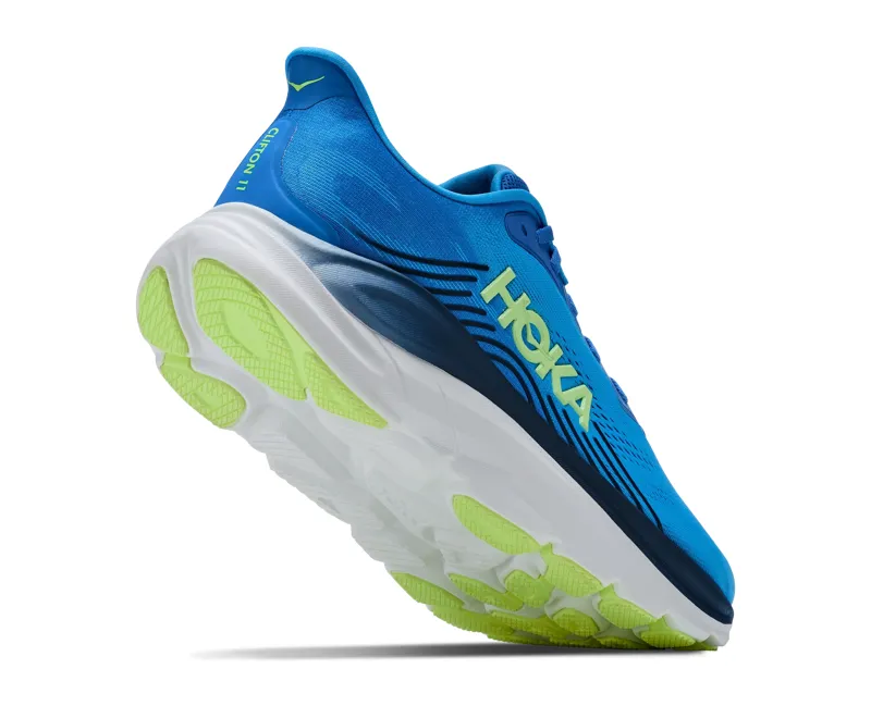 Hoka Clifton 11 Road Running Shoes Mens in Virtual Blue/Soft Cobalt-2