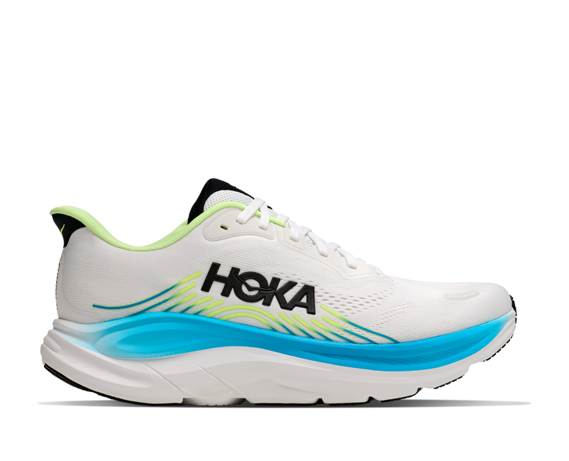 Hoka Clifton 11 Wide Road Running Shoe Mens in Frost/Black