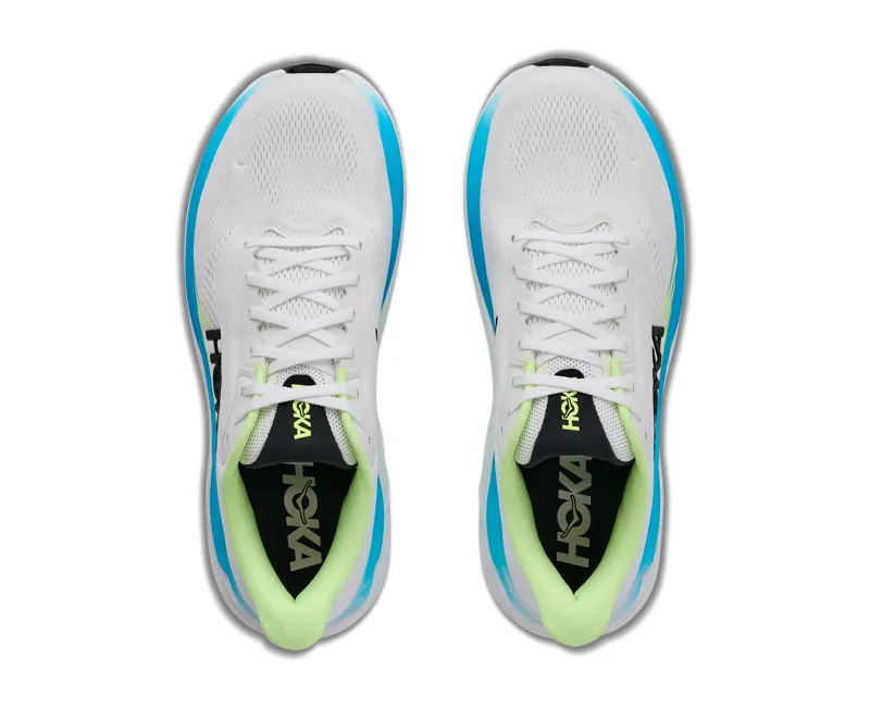 Hoka Clifton 11 Wide Road Running Shoe Mens in Frost/Black-7
