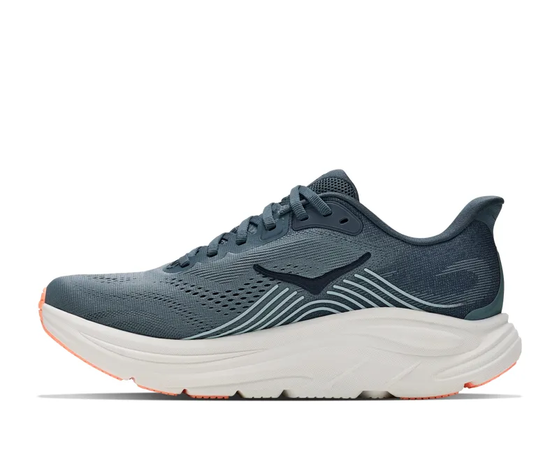 Hoka Clifton 11 Road Running Shoe Womens In Faded Navy/Glimmering Blue-3