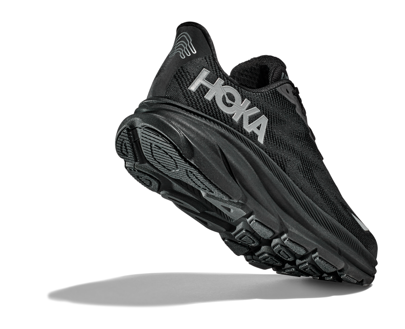Hoka Clifton 9 GTX Womens in Black/Black-7