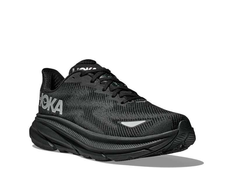 Hoka Clifton 9 GTX Womens in Black/Black-4