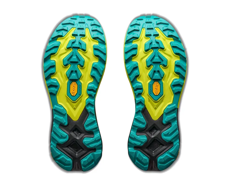 Hoka Mafate 5 Trail Running Shoes Mens in Black/Hoka Citrus-1