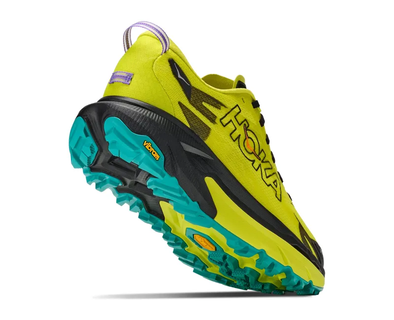 Hoka Mafate 5 Trail Running Shoes Mens in Black/Hoka Citrus-2