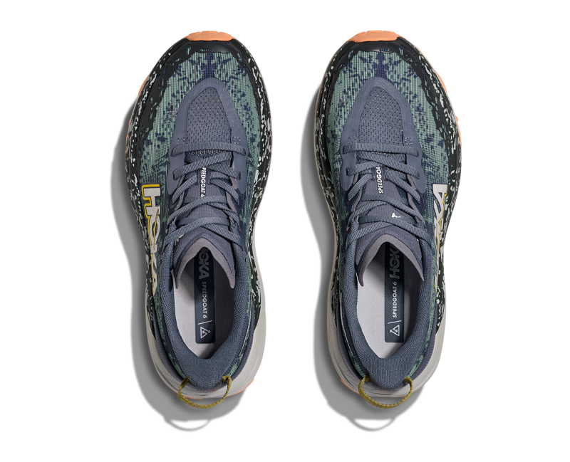 Hoka Speedgoat 6 Womens in Grey Skies/Cosmic Grey-2
