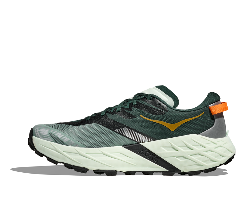 Hoka Speedgoat 7 Trail Running Shoes Mens in Bay Leaf/Sea Glass-3