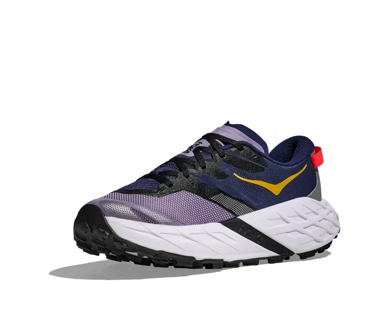 Hoka Speedgoat 7 Trail Running Shoes Women in Berry Jam/Starlight Glow-4