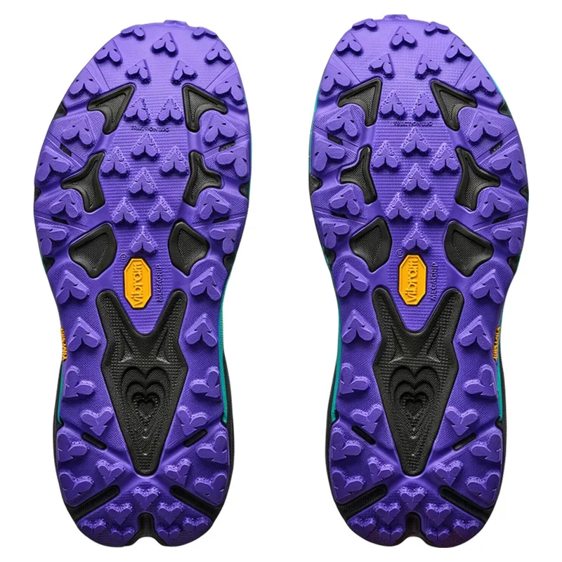 Hoka Speedgoat 7 Trail Running Shoes Womens in Black/Electric Aqua-1