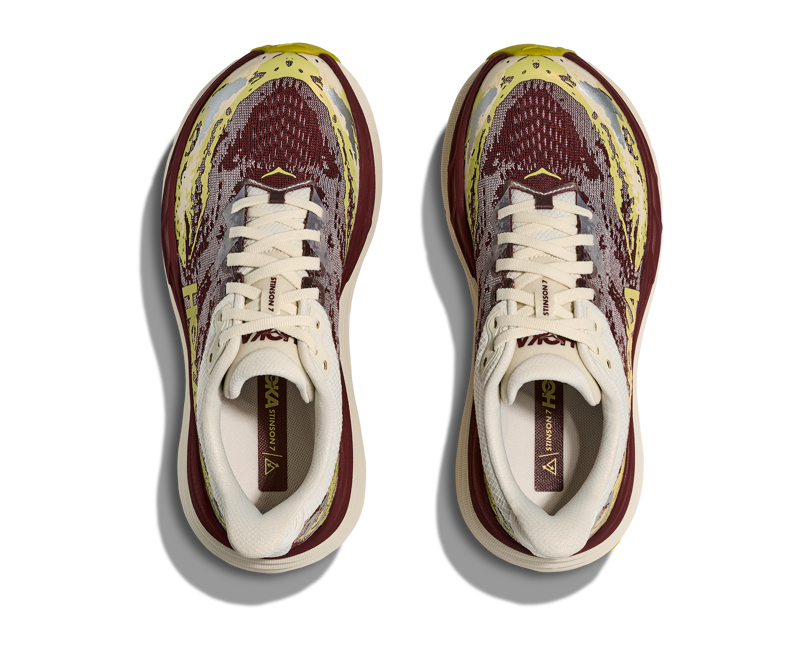 Hoka Stinson 7 Womens in Truffle Salt/Dark Cedar-2