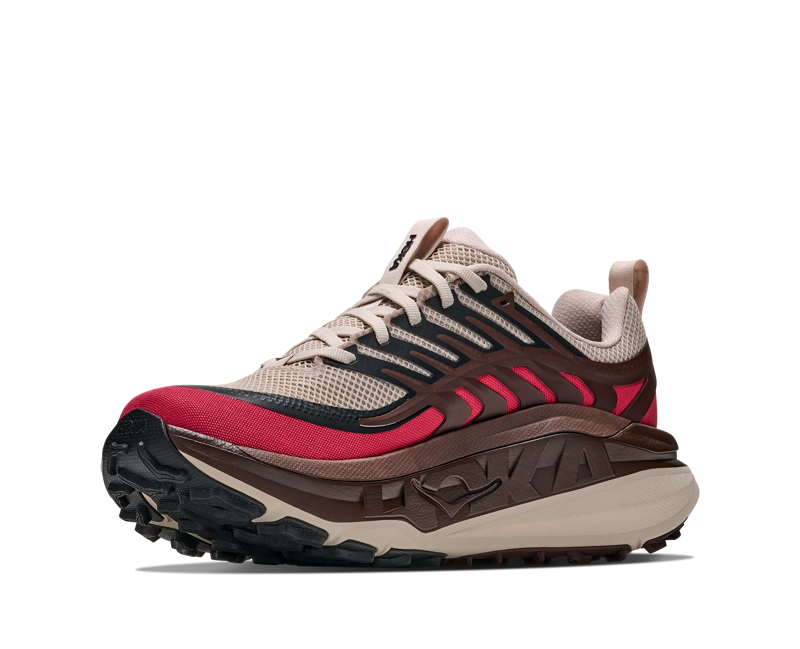 Hoka Stinson 8 Running Shoes Mens in River Rock Grey/Spiced Chocolate-5