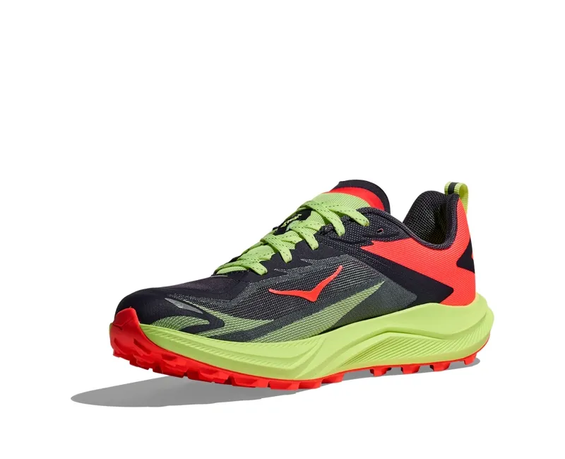 Hoka Zinal 3 Trail Running Shoes Womens in Squid Ink/Neon Yuzu-4