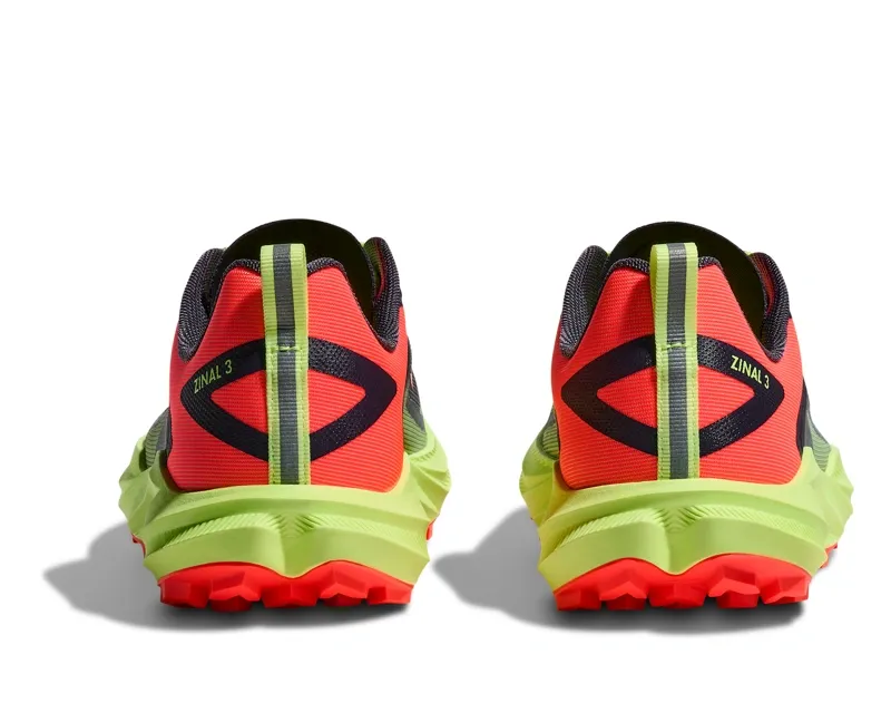Hoka Zinal 3 Trail Running Shoes Womens in Squid Ink/Neon Yuzu-6