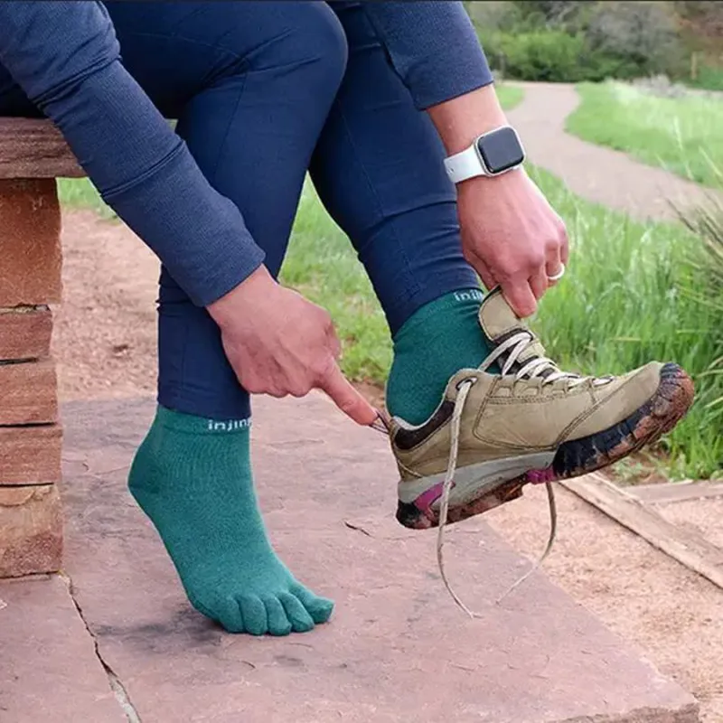 Injinji Liner Mini Crew Unisex in Agave-2