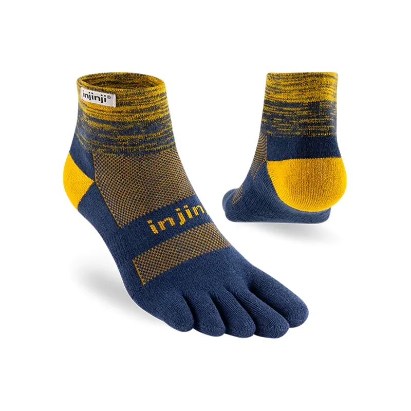 Injinji Trail Midweight Mini Crew Coolmax Unisex in Solar-1