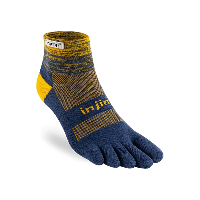 Injinji Trail Midweight Mini Crew Coolmax Unisex in Solar