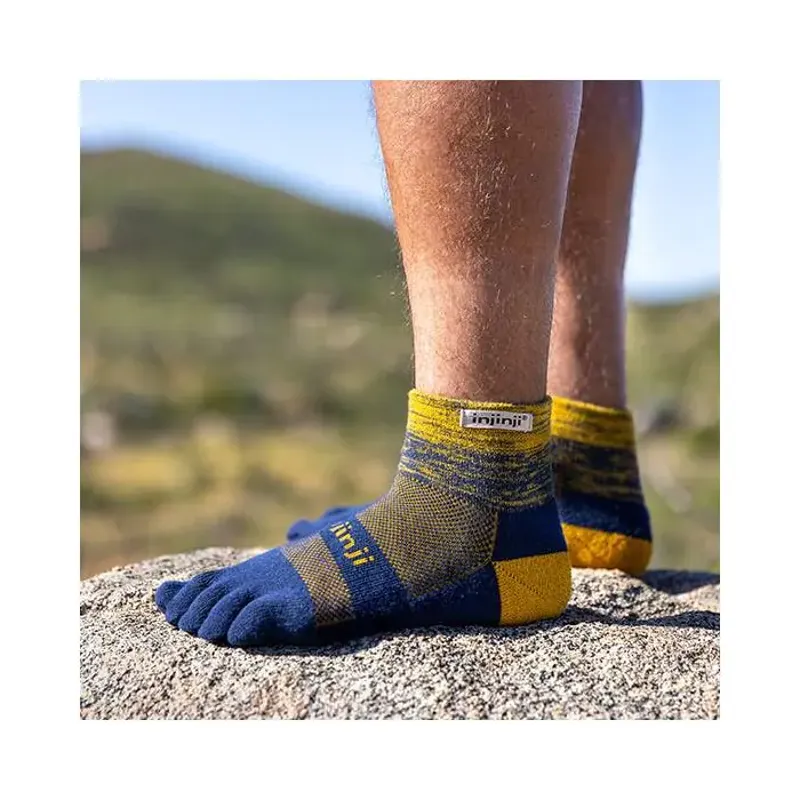 Injinji Trail Midweight Mini Crew Coolmax Unisex in Solar-2