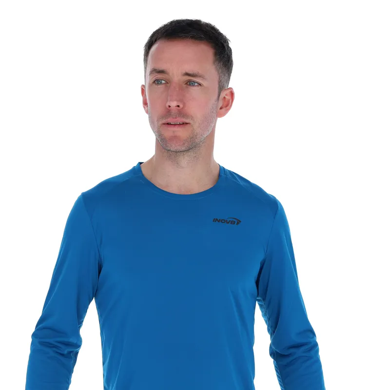 Inov8 Performance Long Sleeve T-Shirt Mens in Blue-1