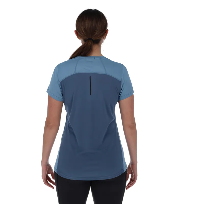 Inov8 Performance Short Sleeve T-Shirt Womens in Blue Grey/Slate-2