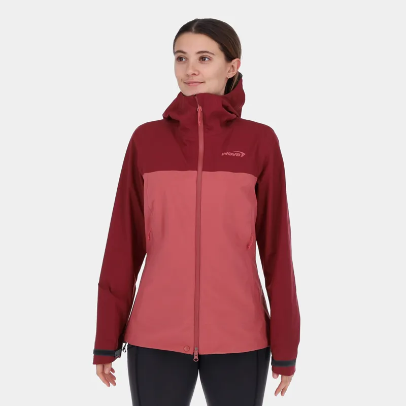 Inov8 VentureLite Jacket FZ Womens in Burgundy/Dusty Rose-6