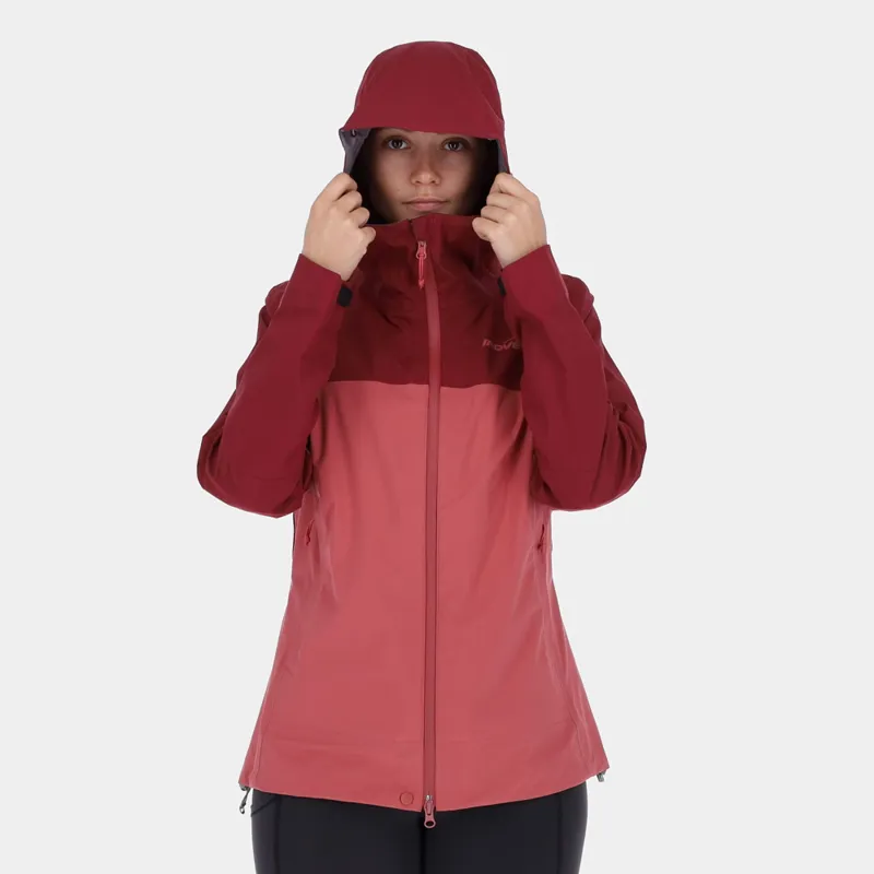 Inov8 VentureLite Jacket FZ Womens in Burgundy/Dusty Rose-2
