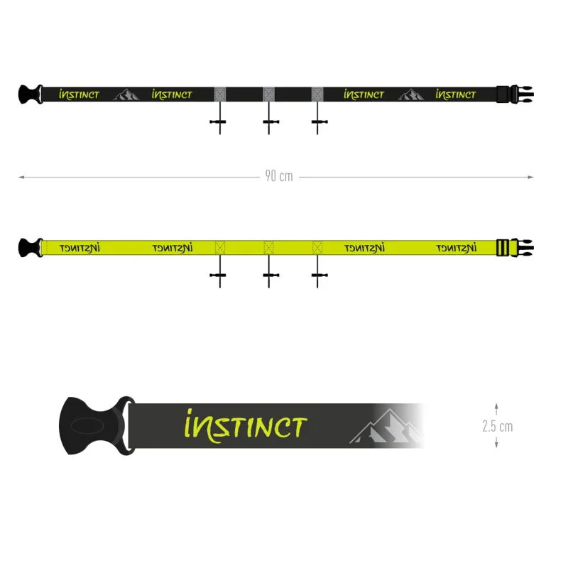 Instinct Race Number Belt in Black-4