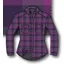 Paramo Katla Shirt Womens in Foxglove Gingham Check