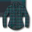 Paramo Katla Shirt Womens in Spruce Gingham Check