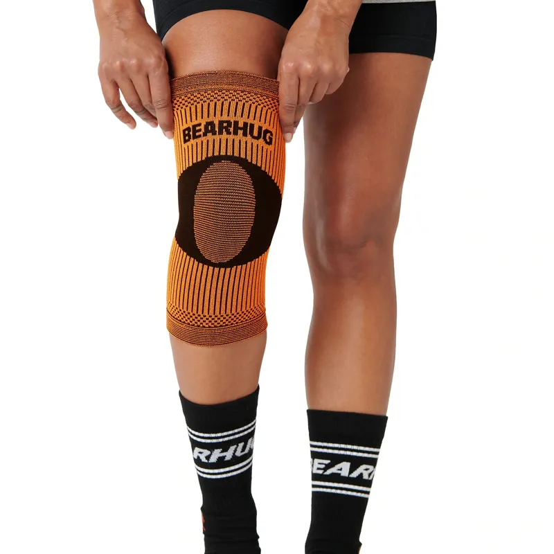 Bearhug Knee Compression Support Sleeve in Orange-1