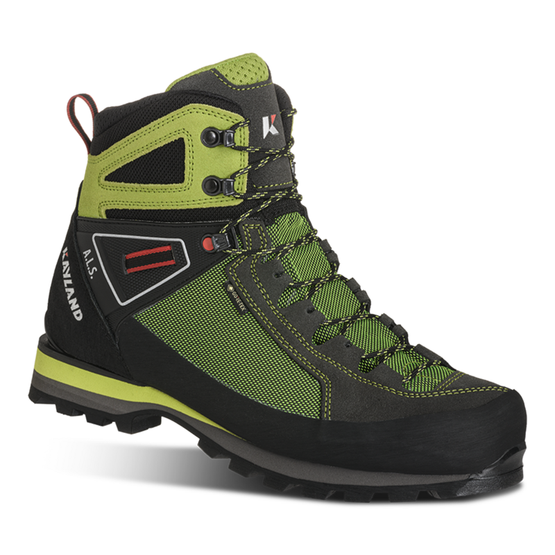 Kayland Cross Mountain GTX Mens Mountaineering Boot in Black/Lime