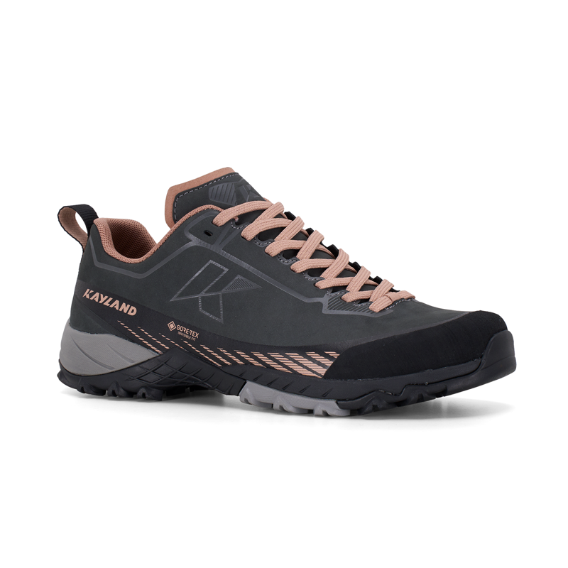 Kayland Tuono LTR Leather GTX Hiking Boots Womens in Dark Grey Rose