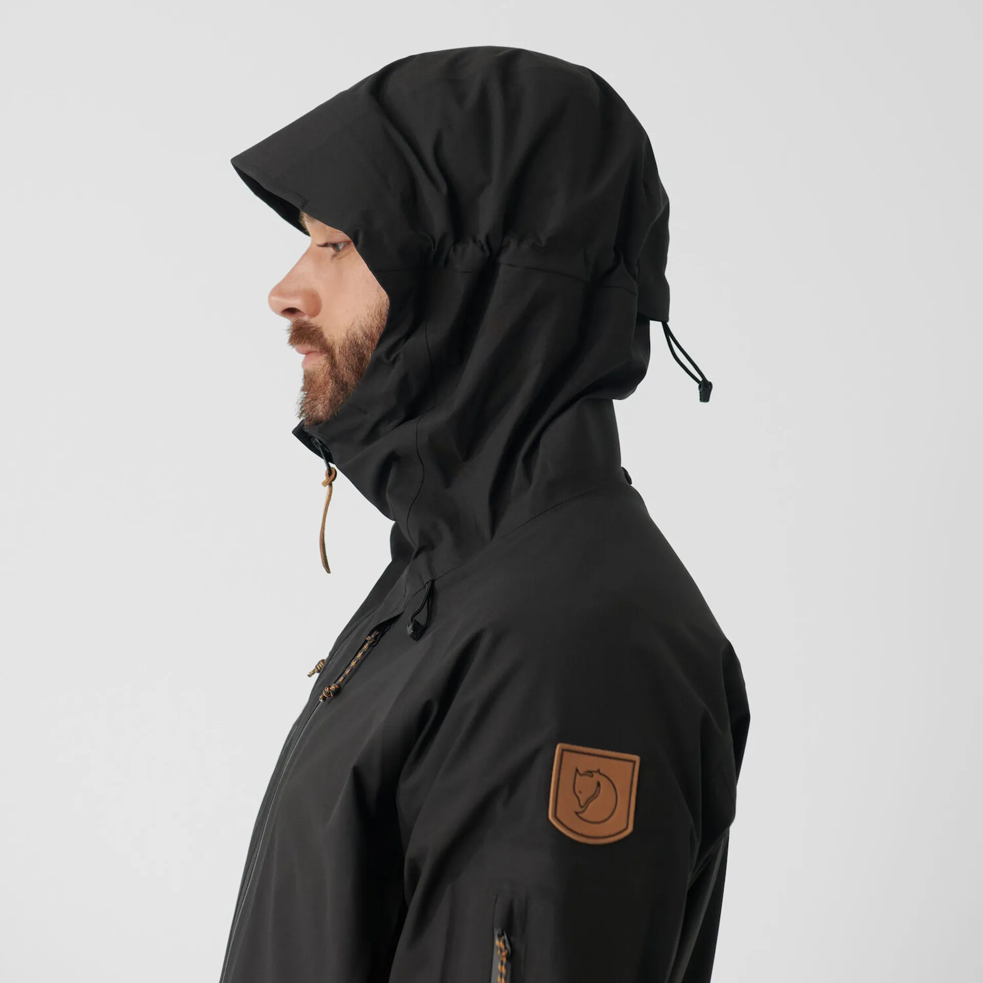 Fjallraven Keb Eco-Shell Waterproof Jacket Mens in Alpine Blue