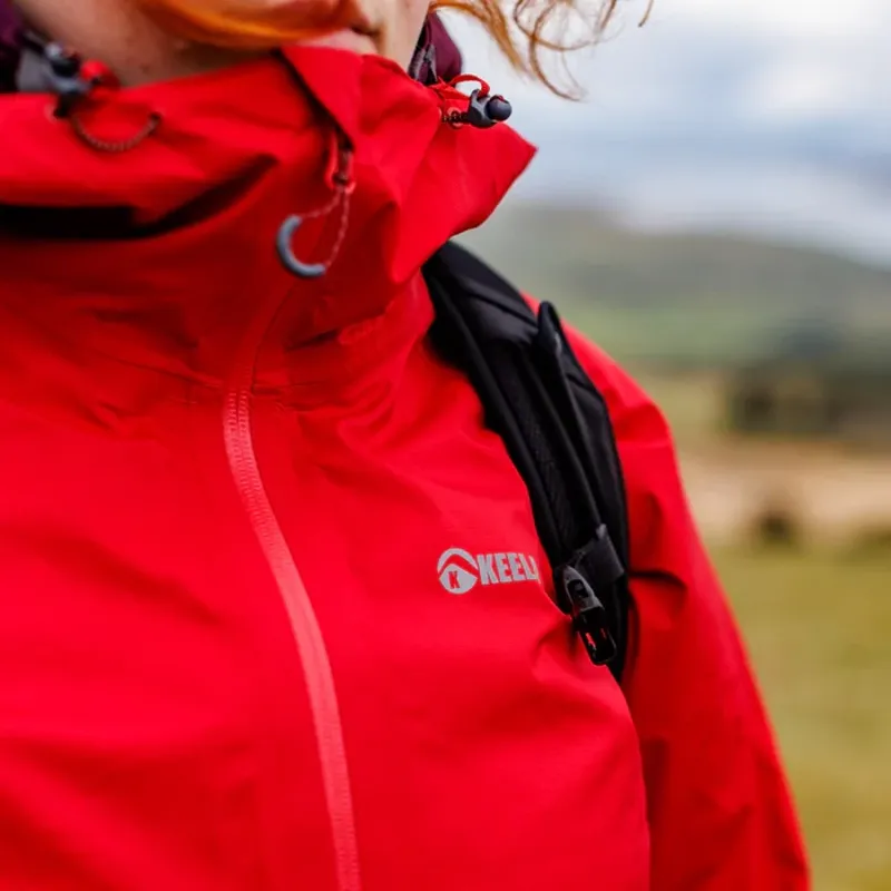 Keela Cairn Waterproof Jacket Womens in Racing Red-2