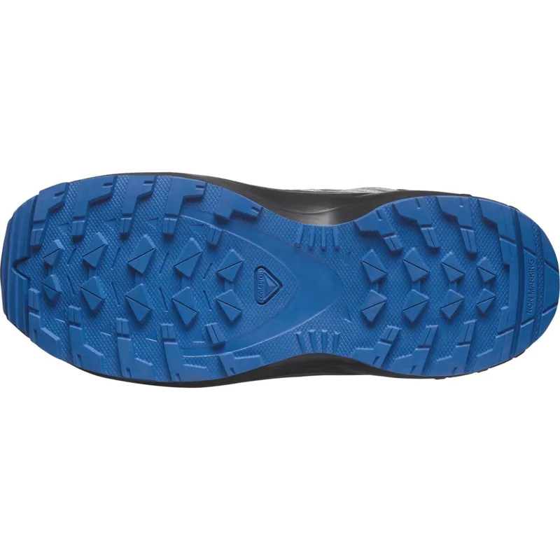 Salomon XA Pro V8 Mid Waterproof Kids in Black/Monument/French Blue-1