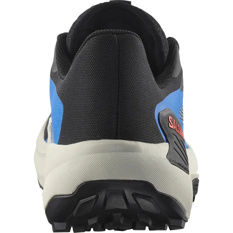 Salomon Genesis Trail Running Shoes Mens in Black/French Blue/Cherry-4